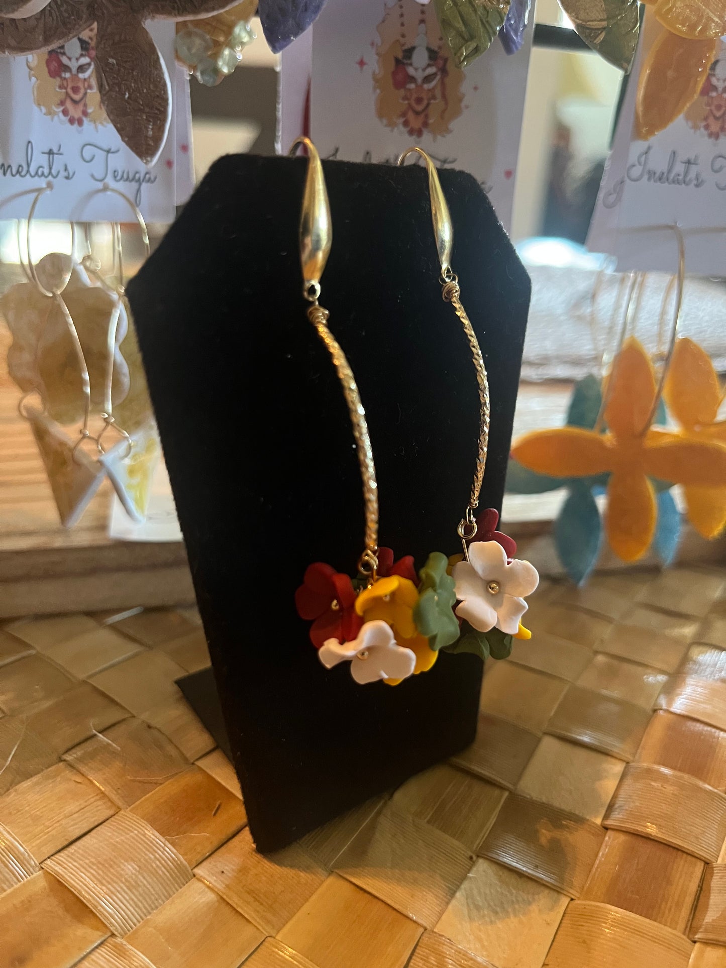 Pua cluster earrings