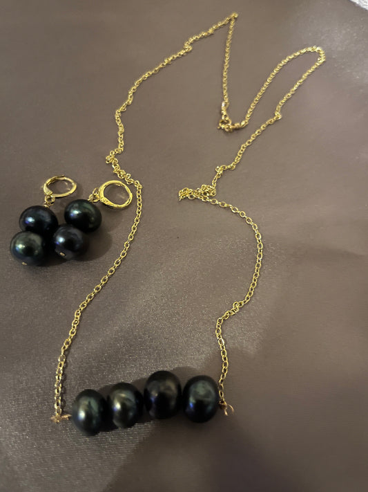 Tahitian pearl set