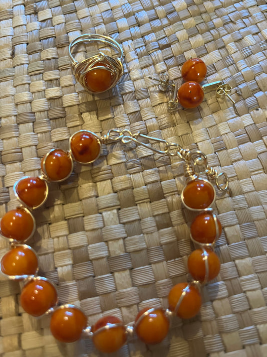 wire wrap set orange