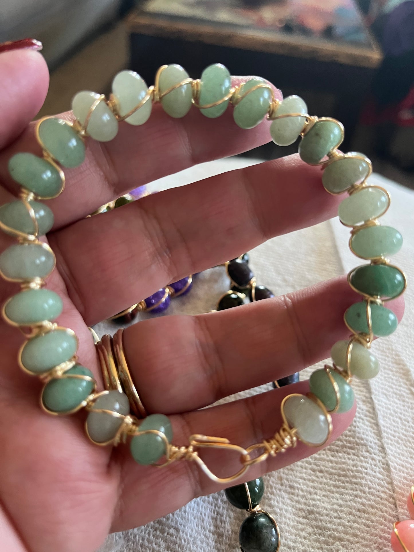 wire wrap jewelry: bracelet $35 sets $65