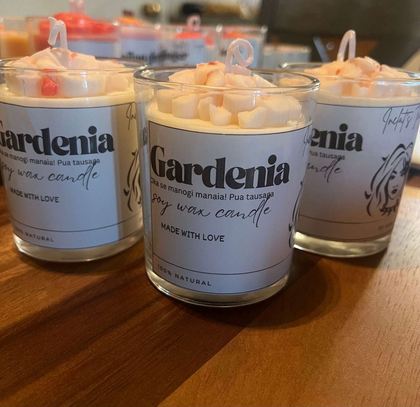 Gardenia scented candle